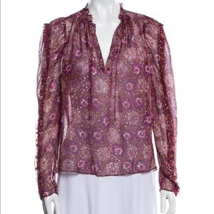 Ulla Johnson Silk Marilla Blouse Sz 2